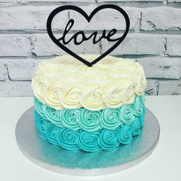 Ombre Rose with Love Topper